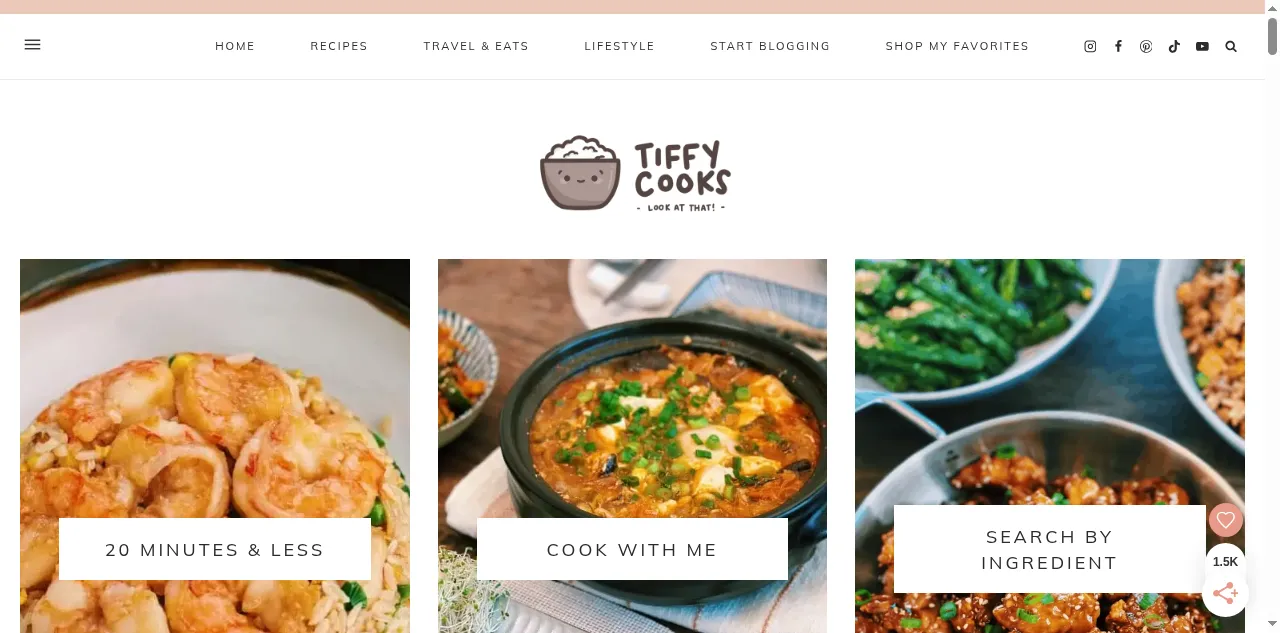 Preview of tiffycooks.com