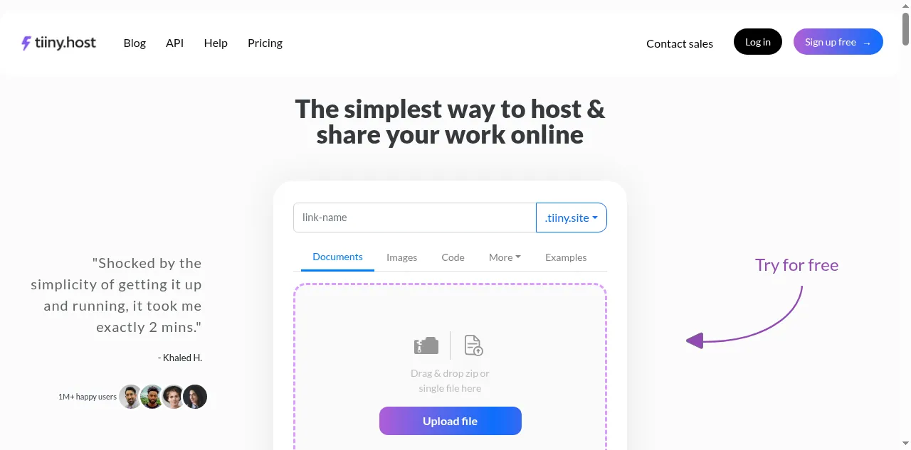 Preview of tiiny.host