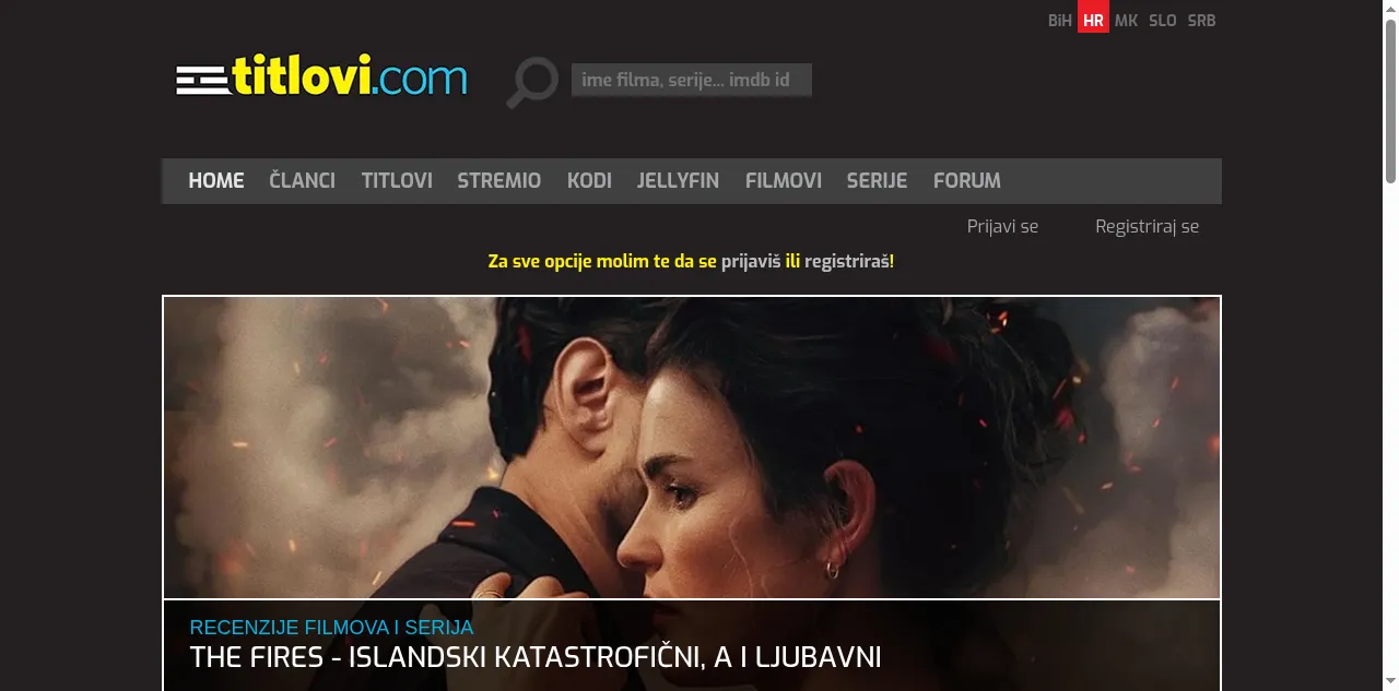 Preview of titlovi.com