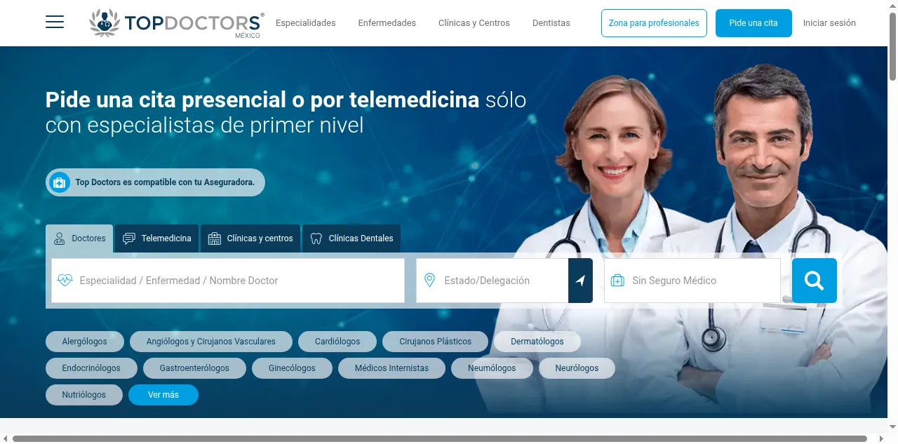 Preview of topdoctors.mx
