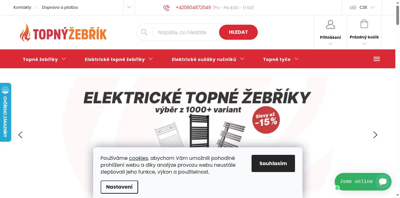 Preview of topnyzebrik.cz