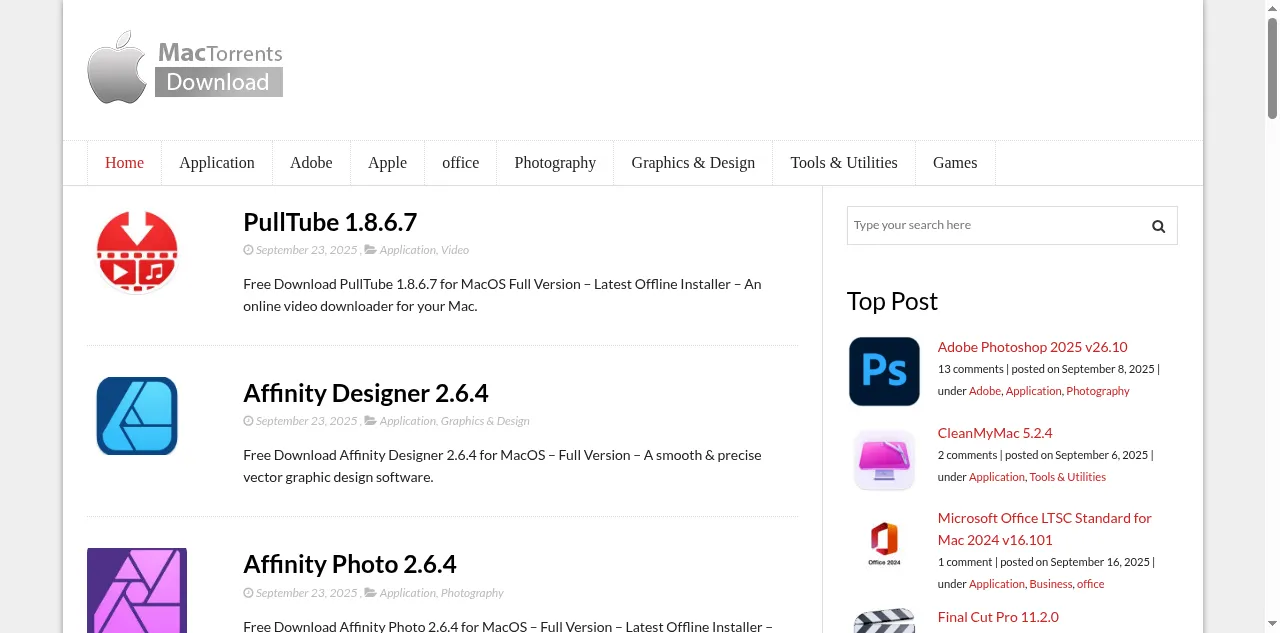 Preview of torrentmac.net