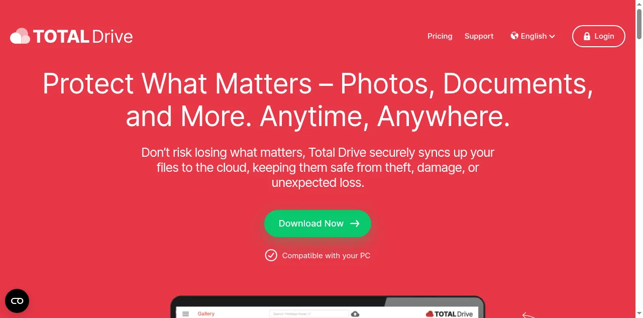 Preview of totaldrive.com