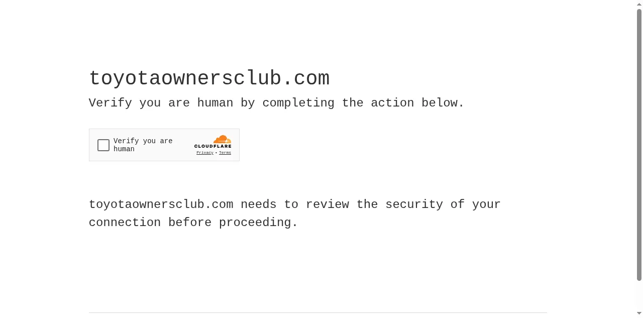 Preview of toyotaownersclub.com