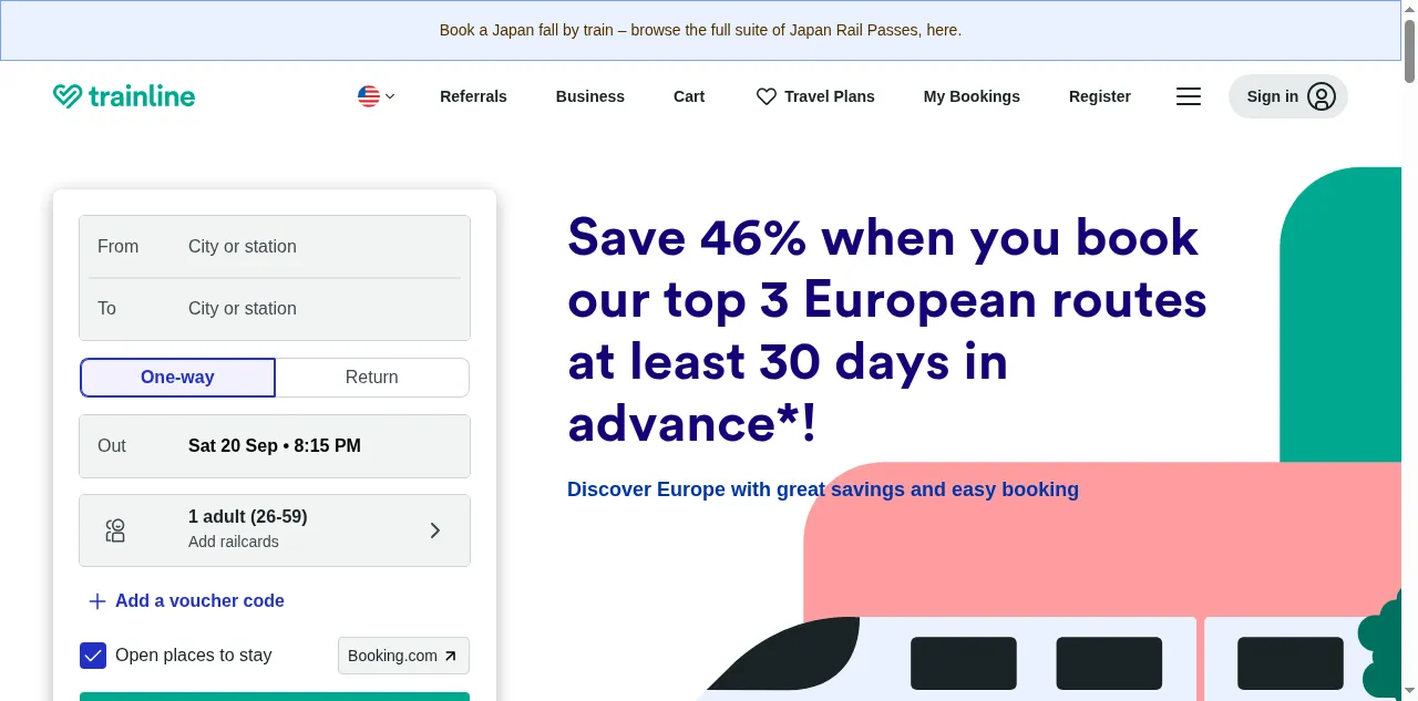 Preview of trainline.com