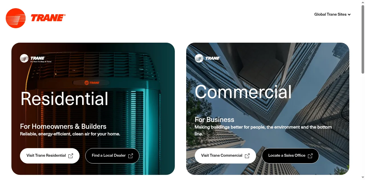 Preview of trane.com