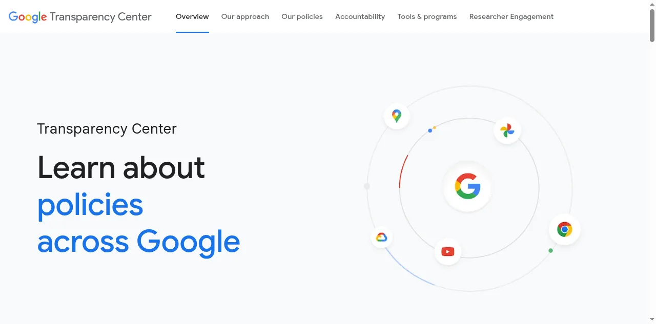 Preview of transparency.google