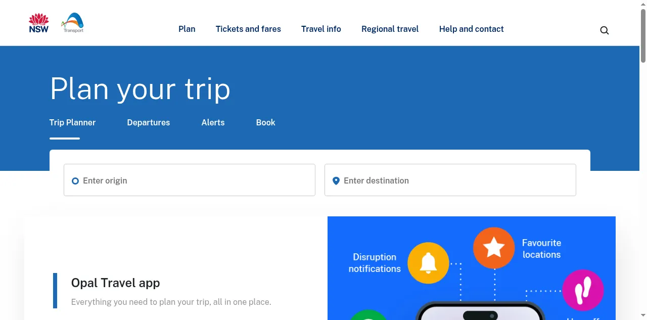 Preview of transportnsw.info