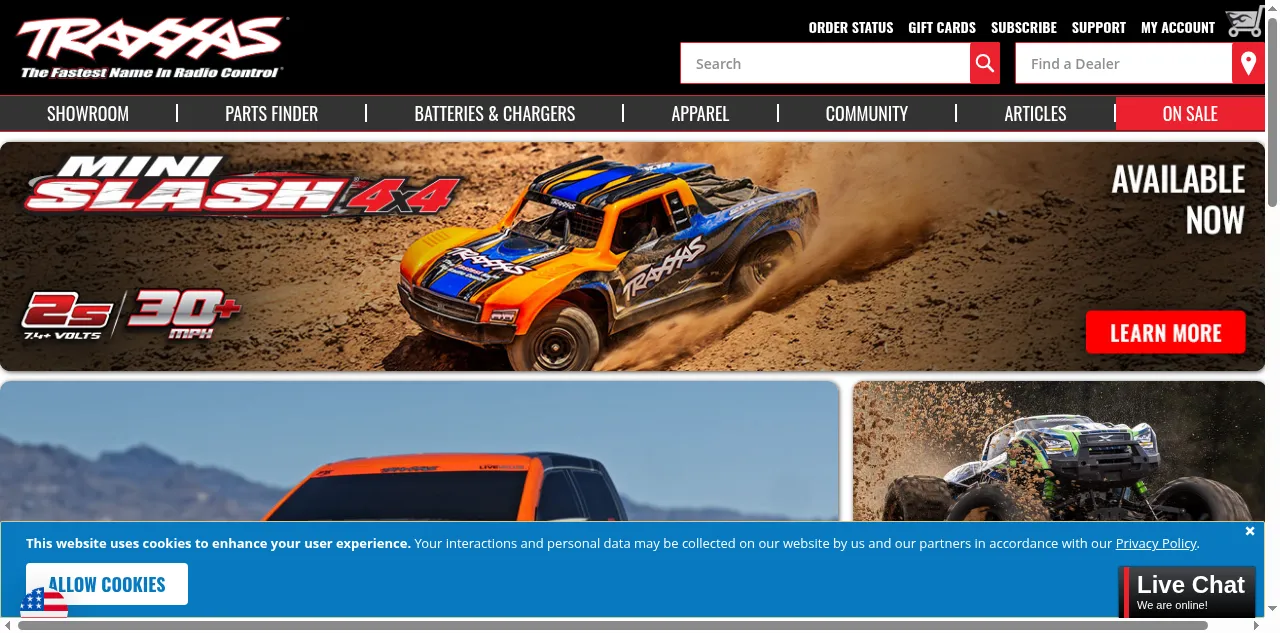 Preview of traxxas.com