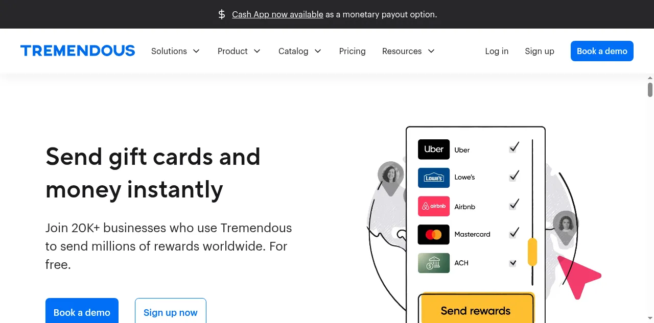 Preview of tremendous.com