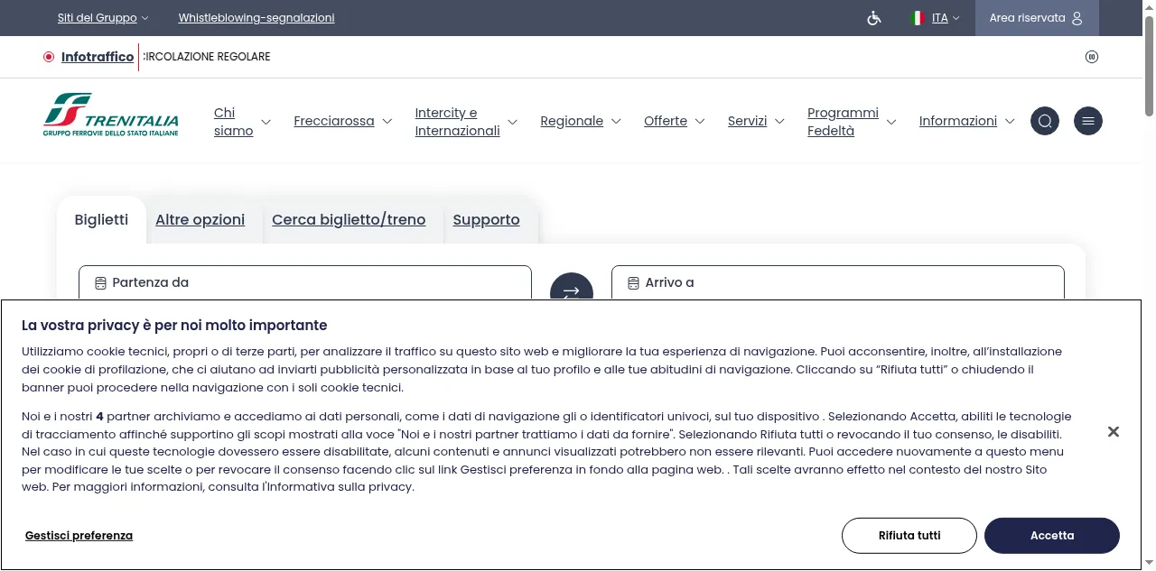Preview of trenitalia.com
