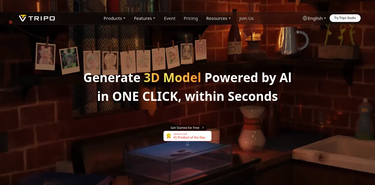 Preview of tripo3d.ai