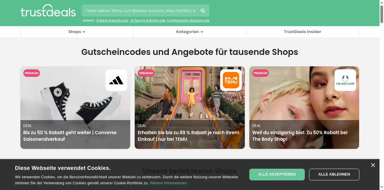 Preview of trustdeals.ch