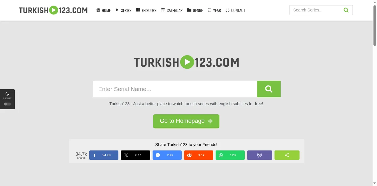 Preview of turkish123.com