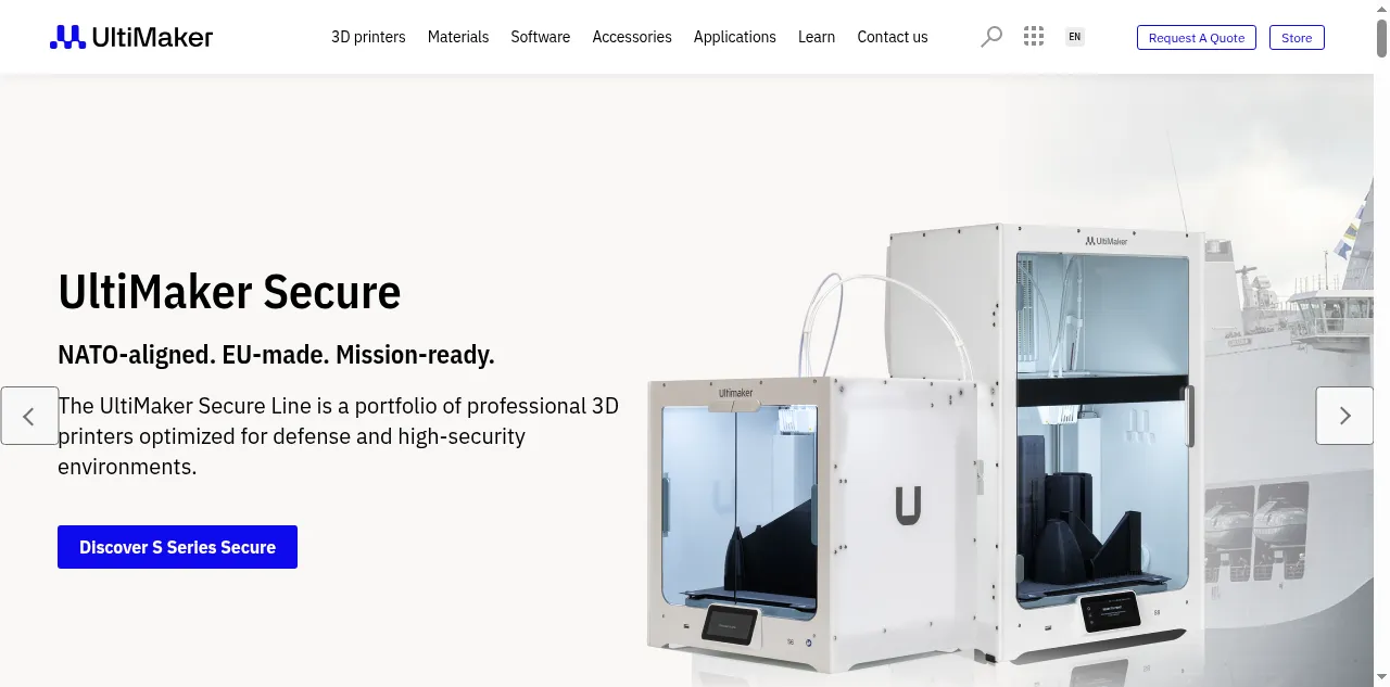 Preview of ultimaker.com