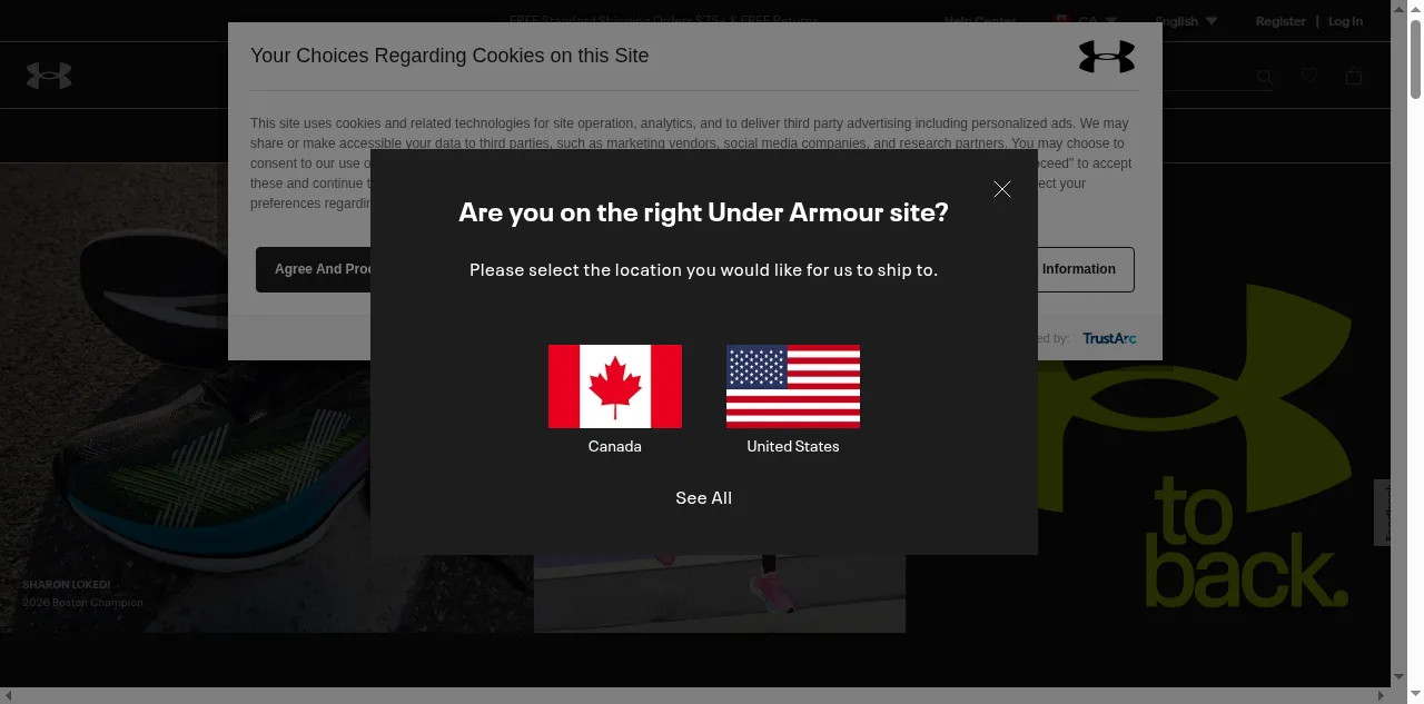 Preview of underarmour.ca