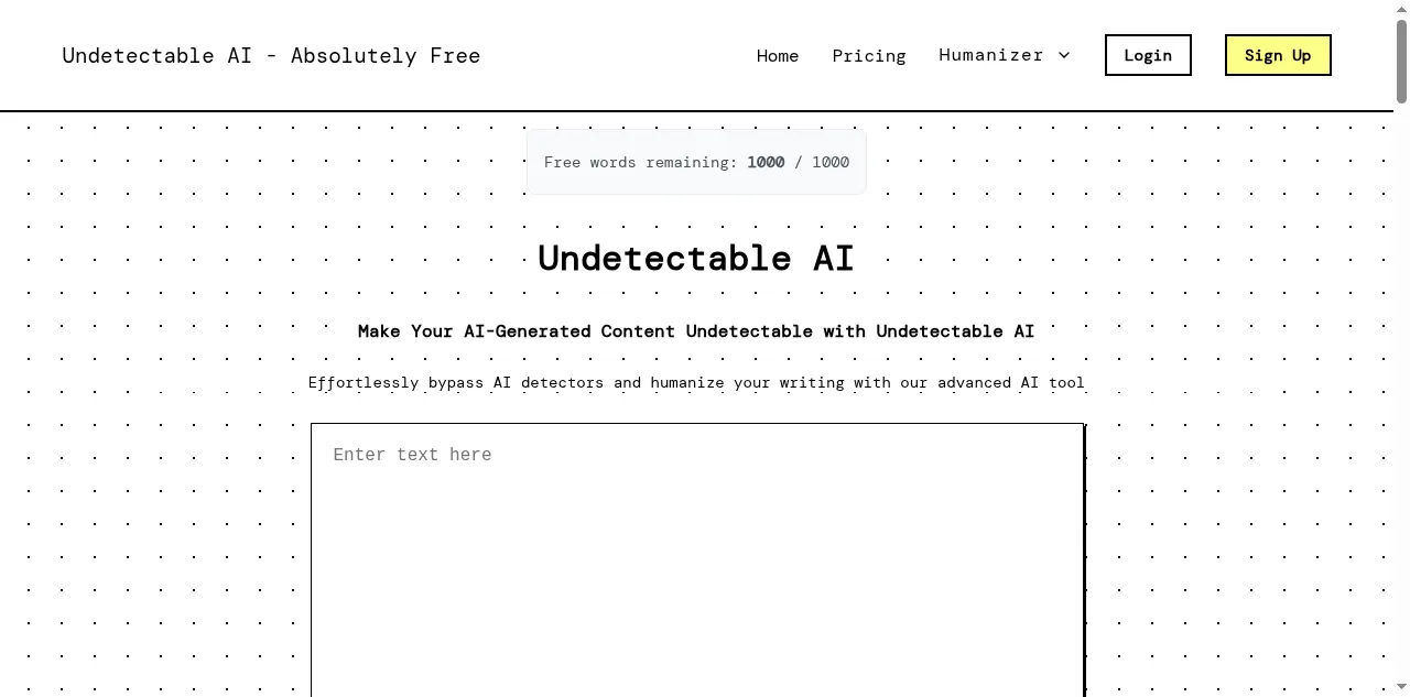 Preview of undetectableai.pro