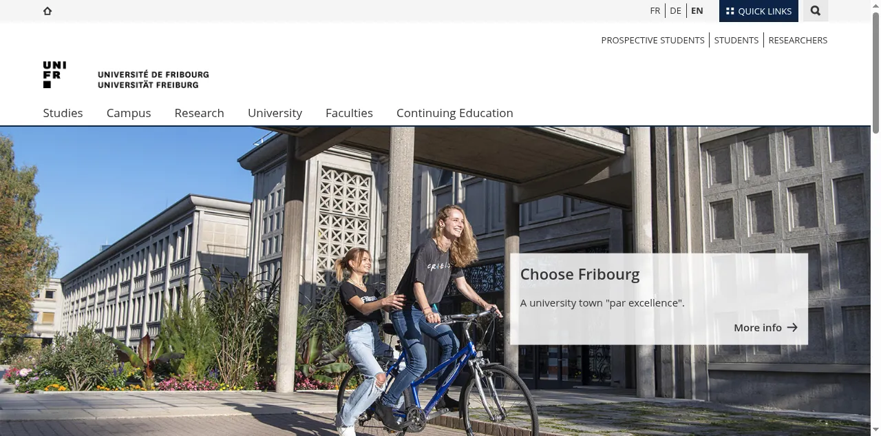 Preview of unifr.ch