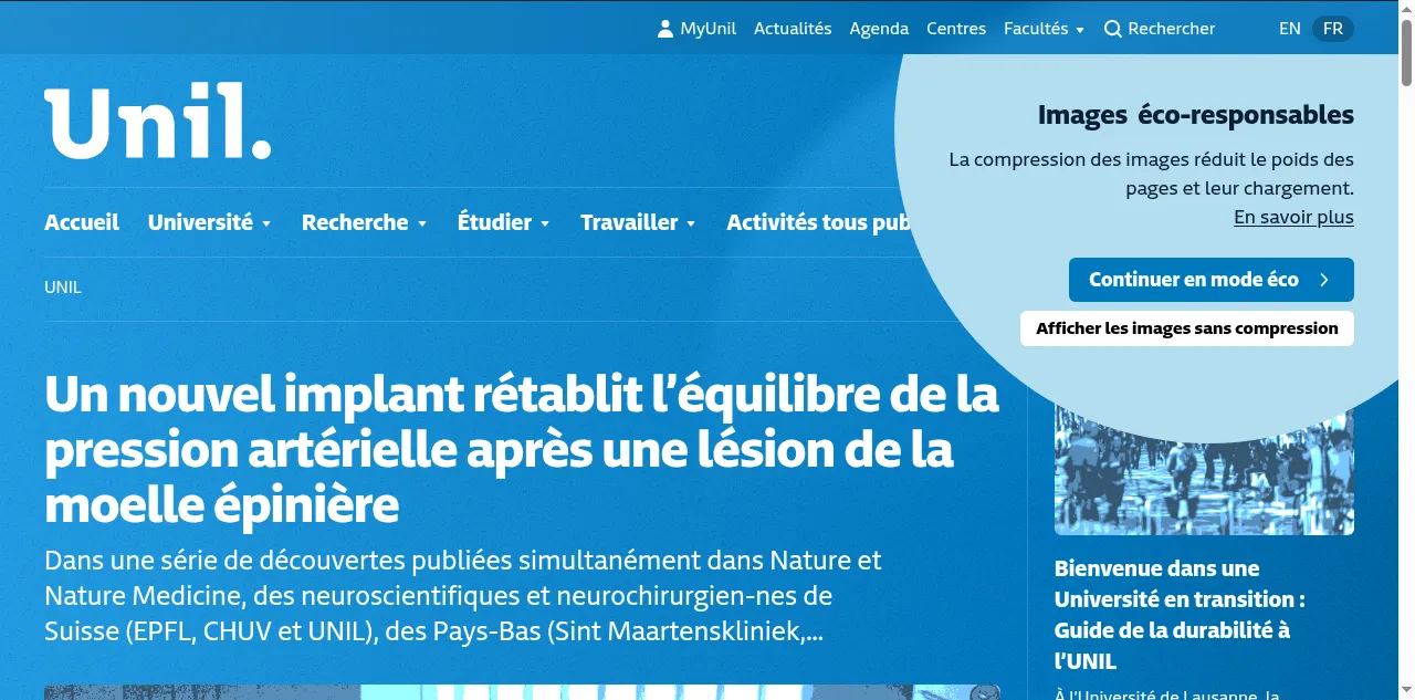 Preview of unil.ch
