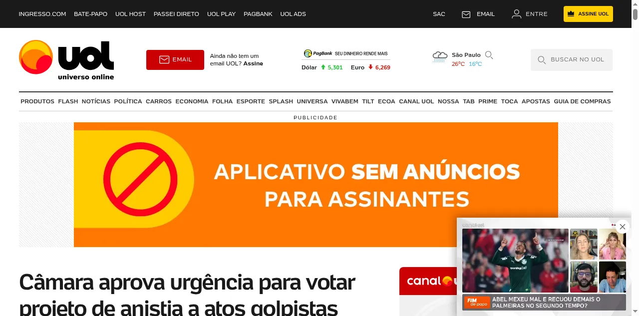 Preview of uol.com.br