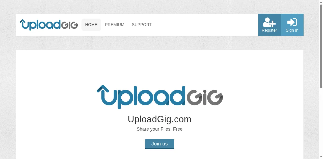 Preview of uploadgig.com