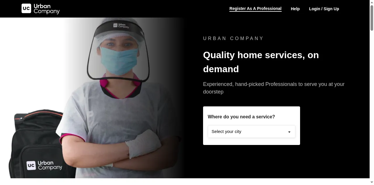 Preview of urbancompany.com