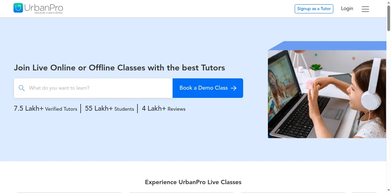 Preview of urbanpro.com