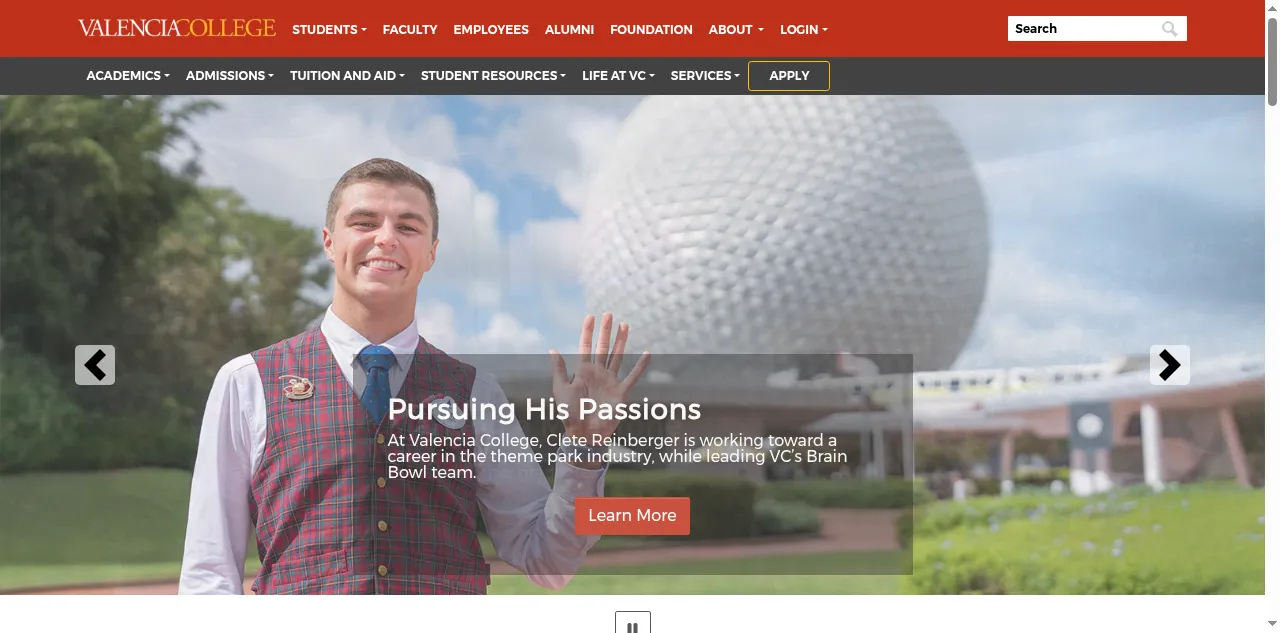 Preview of valenciacollege.edu