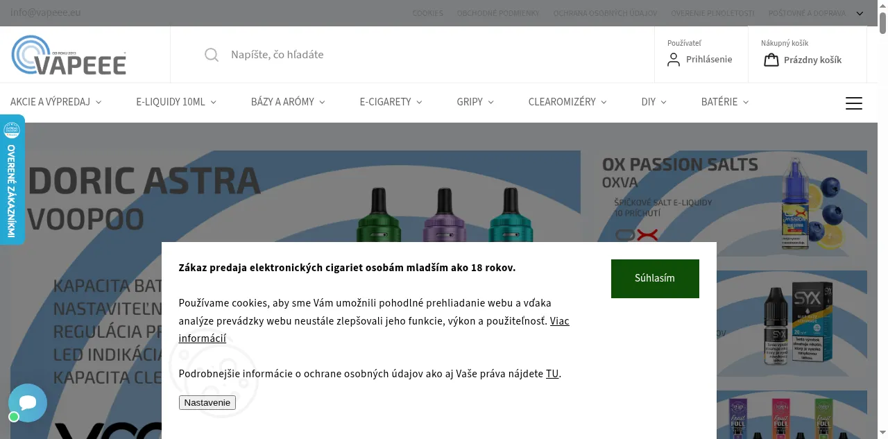 Preview of vapeee.eu