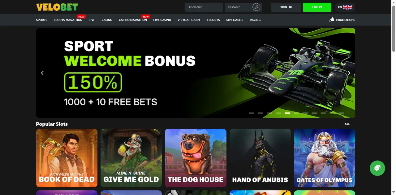 Preview of velobet.com