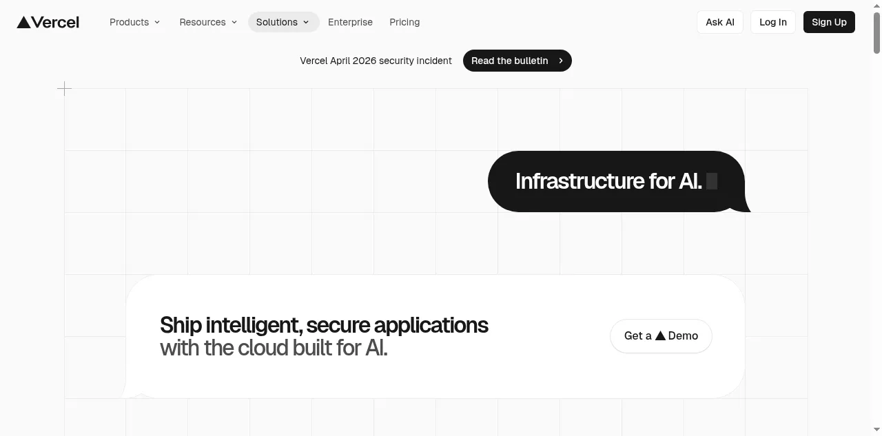 Preview of vercel.ai
