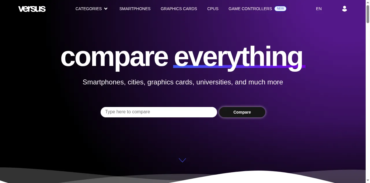 Preview of versus.com