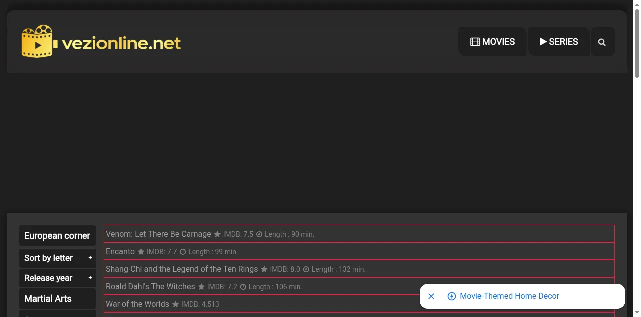 Preview of vezionline.be