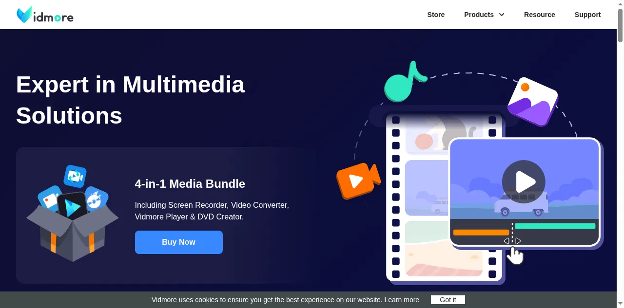 Preview of vidmore.com