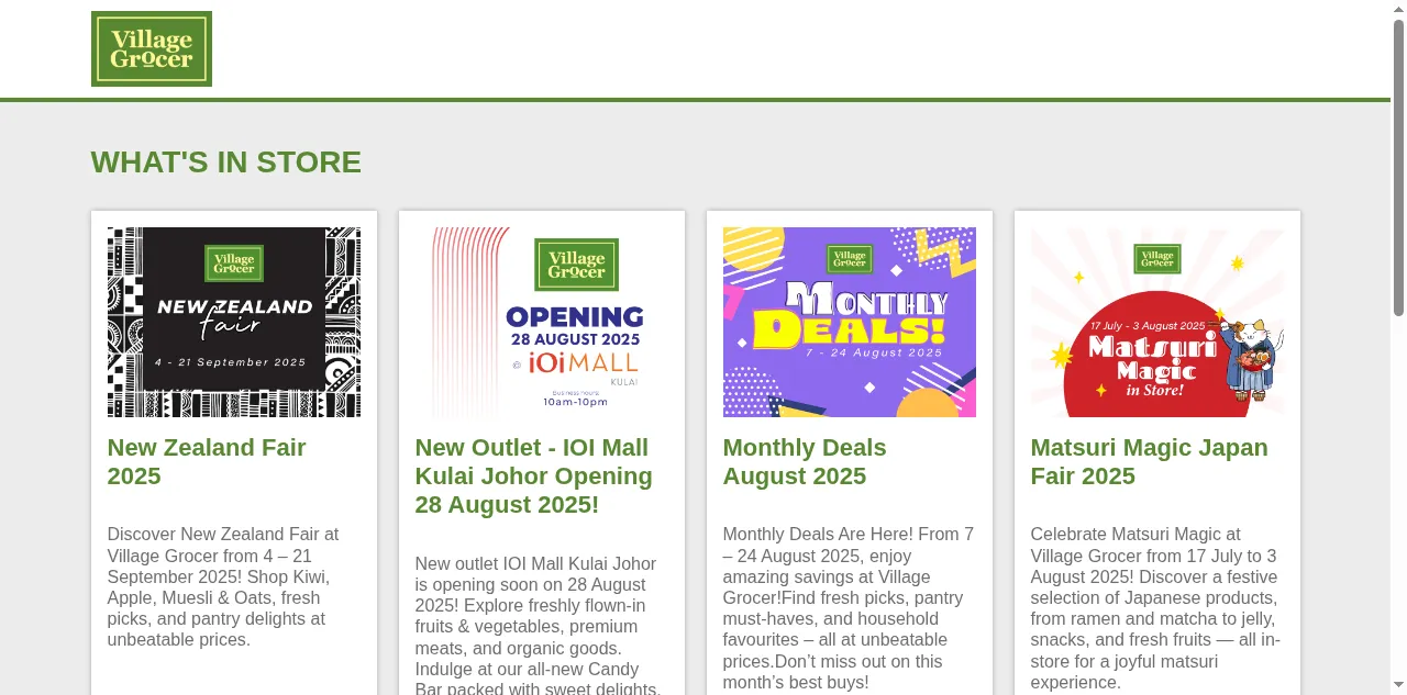 Preview of villagegrocer.com.my