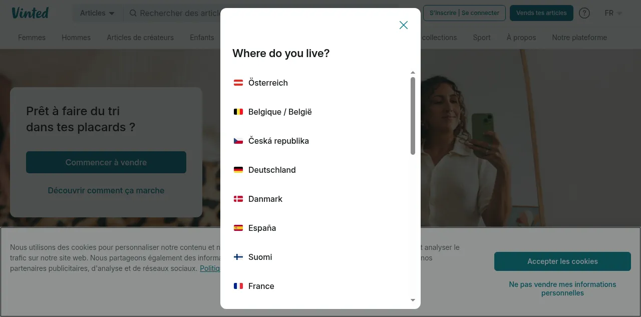 Preview of vinted.be