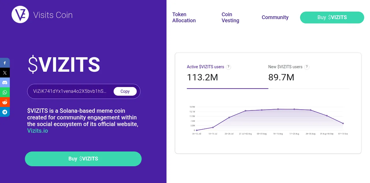 Preview of vizits.io