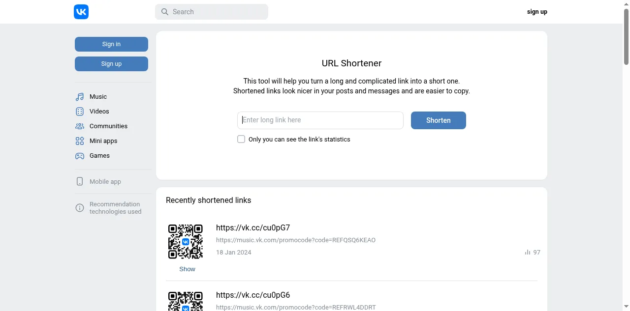 Preview of vk.cc
