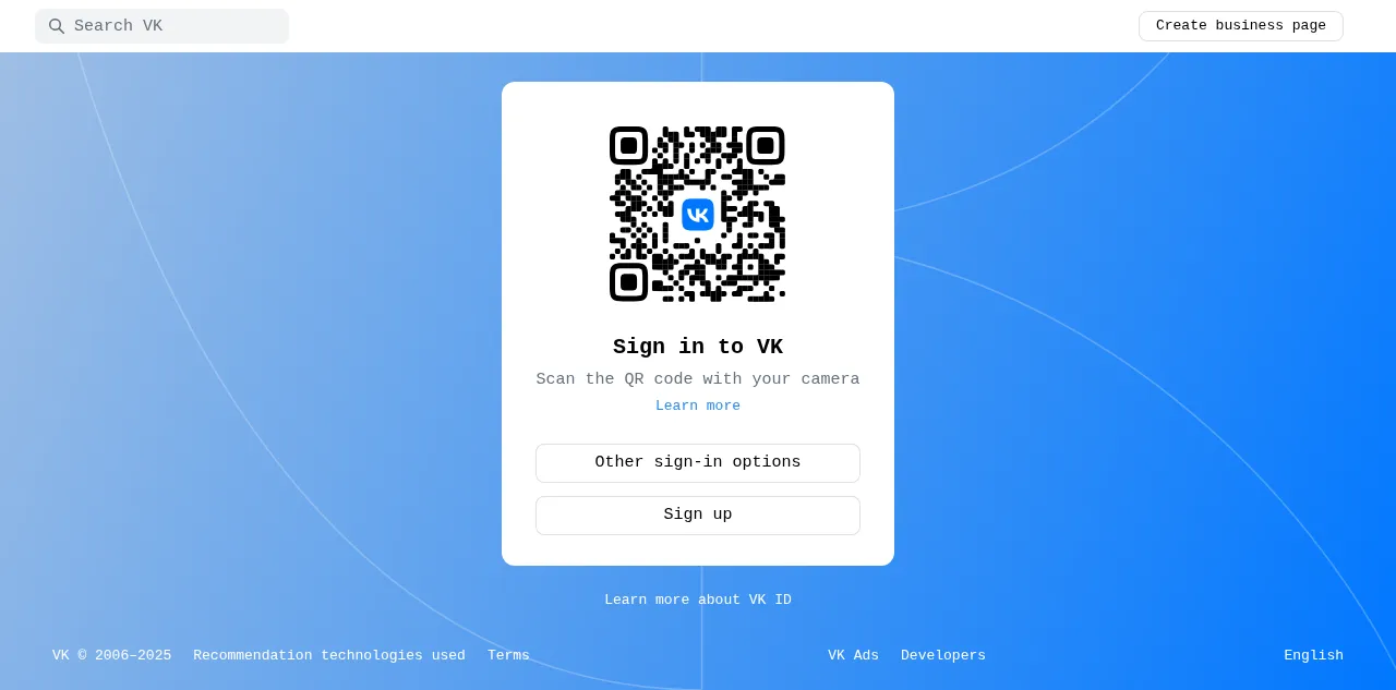 Preview of vk.ru