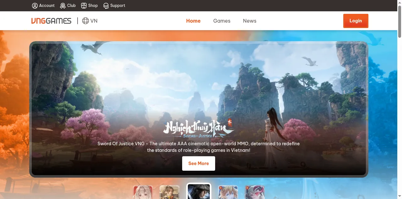 Preview of vnggames.com