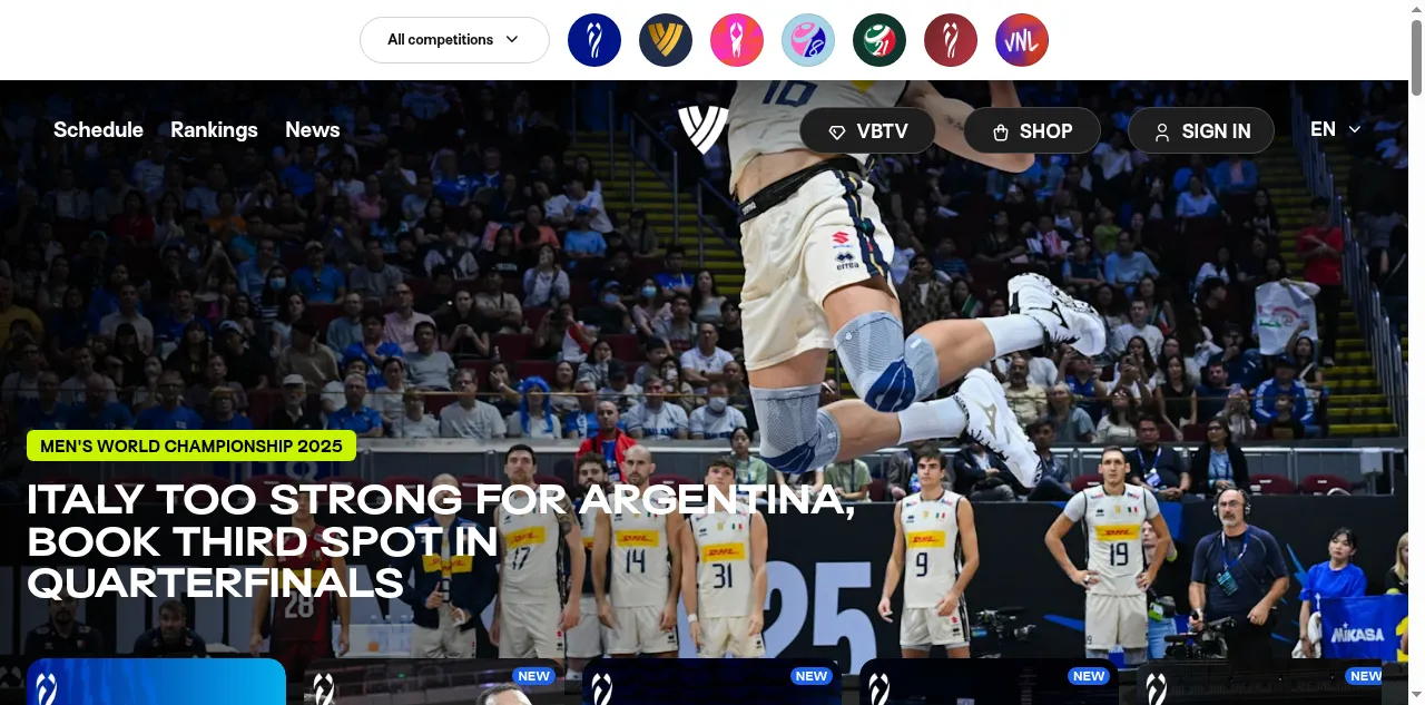 Preview of volleyballworld.com
