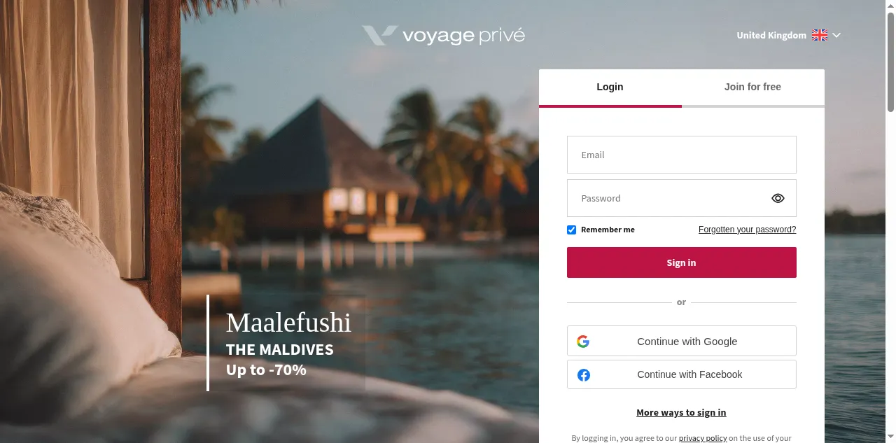 Preview of voyage-prive.com