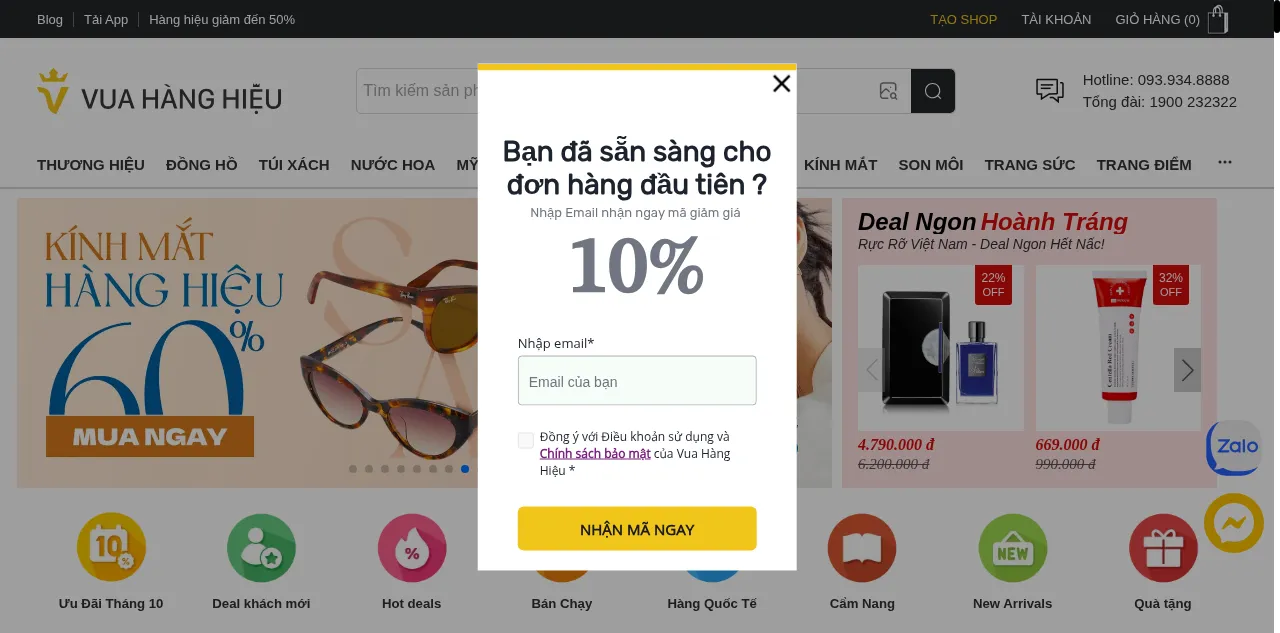 Preview of vuahanghieu.com