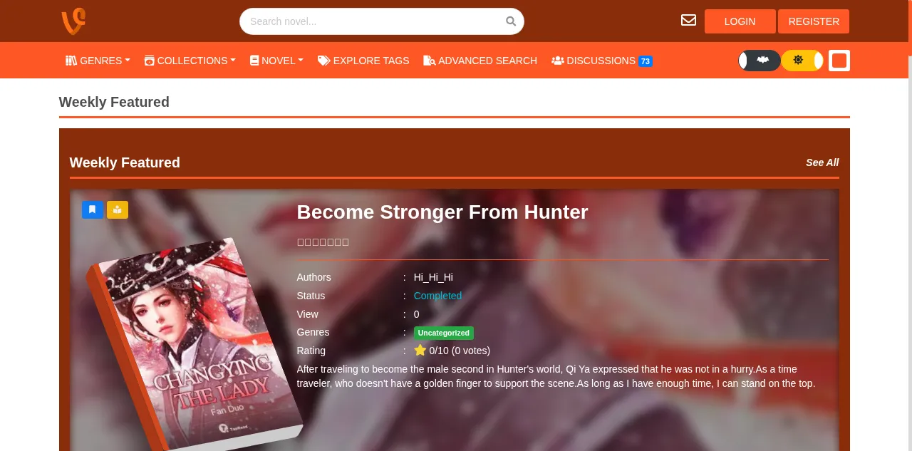 Preview of vynovel.com