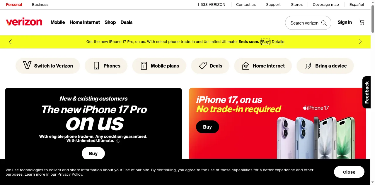 Preview of vzw.com