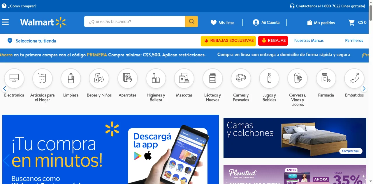 Preview of walmart.com.ni
