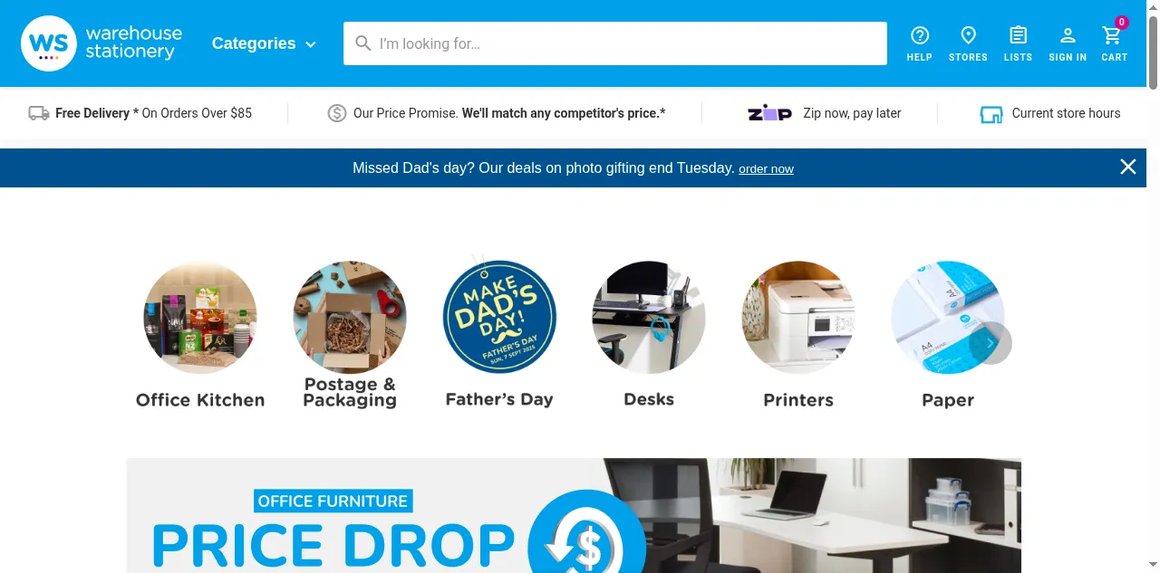 Preview of warehousestationery.co.nz