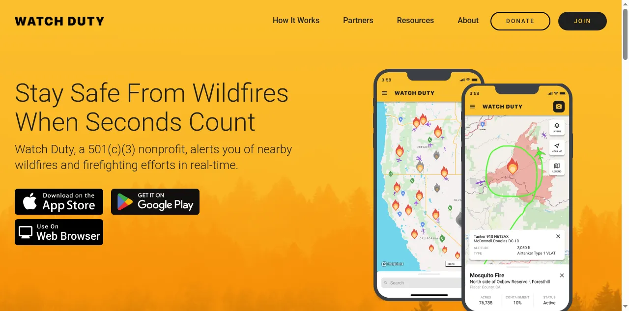Preview of watchduty.org