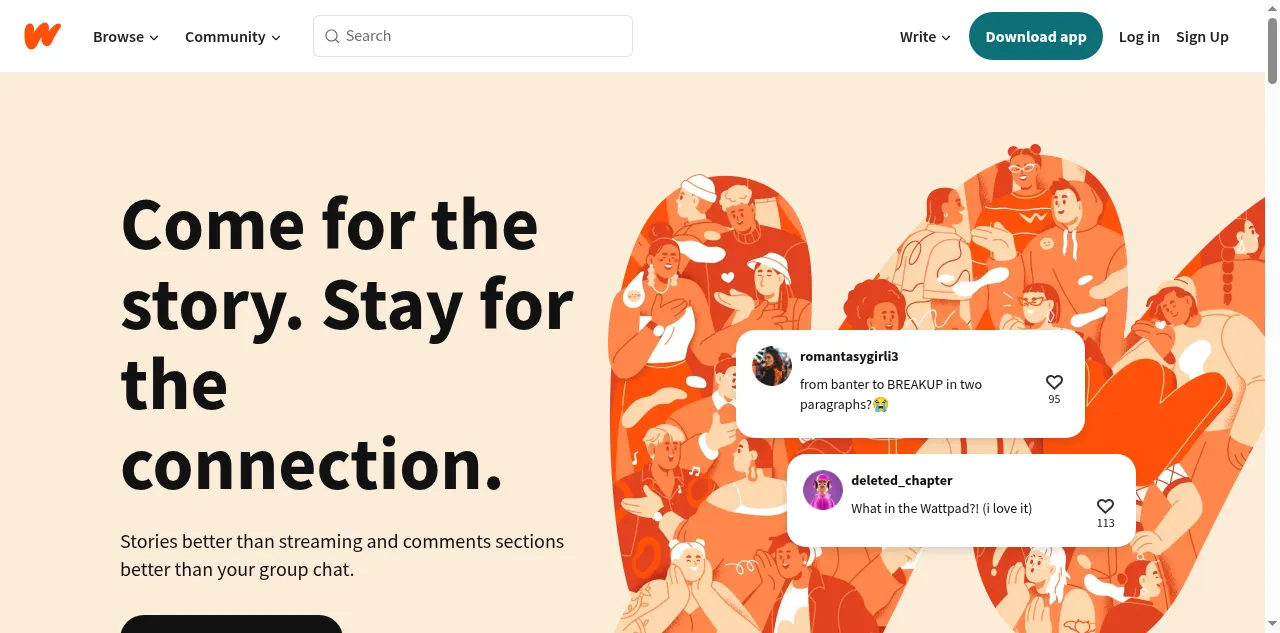 Preview of wattpad.com