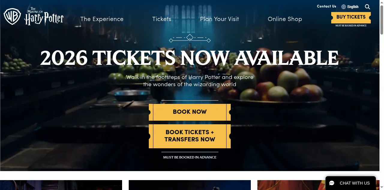 Preview of wbstudiotour.co.uk